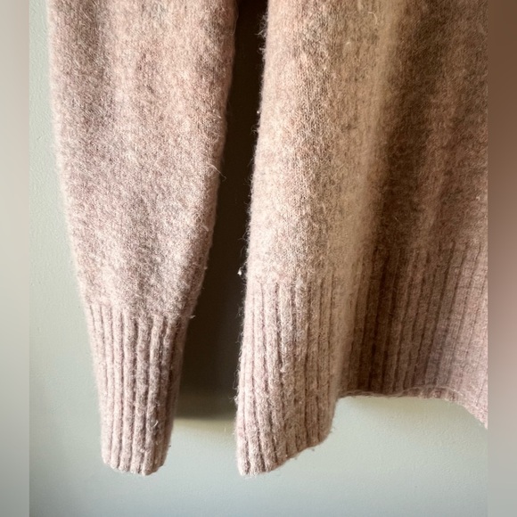 Aritzia The Group Babaton Plutarch Sweater Dusty Rose SM Wool/Alpaca Cowl Neck - Picture 5 of 11